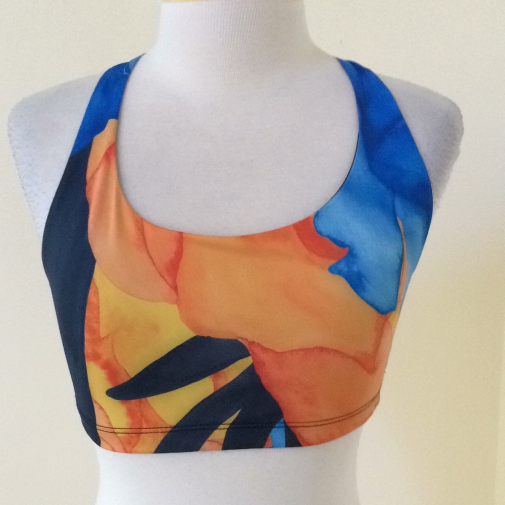 Onzie Large Tropical Glow Chic Sports Bra.